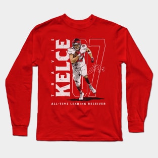 Travis Kelce Kansas City All Time Leading Receiver Long Sleeve T-Shirt
